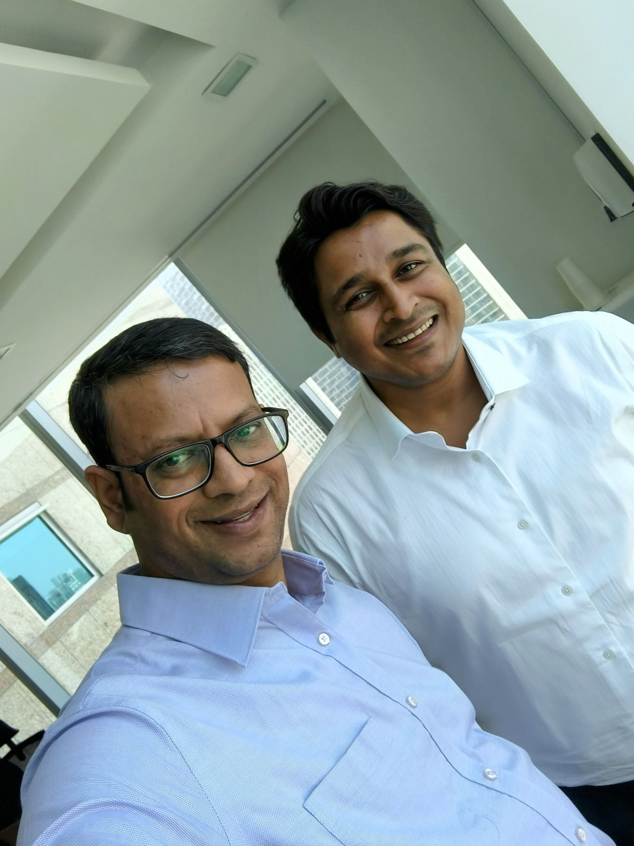 Co-founders Chirag and Anshuman at work