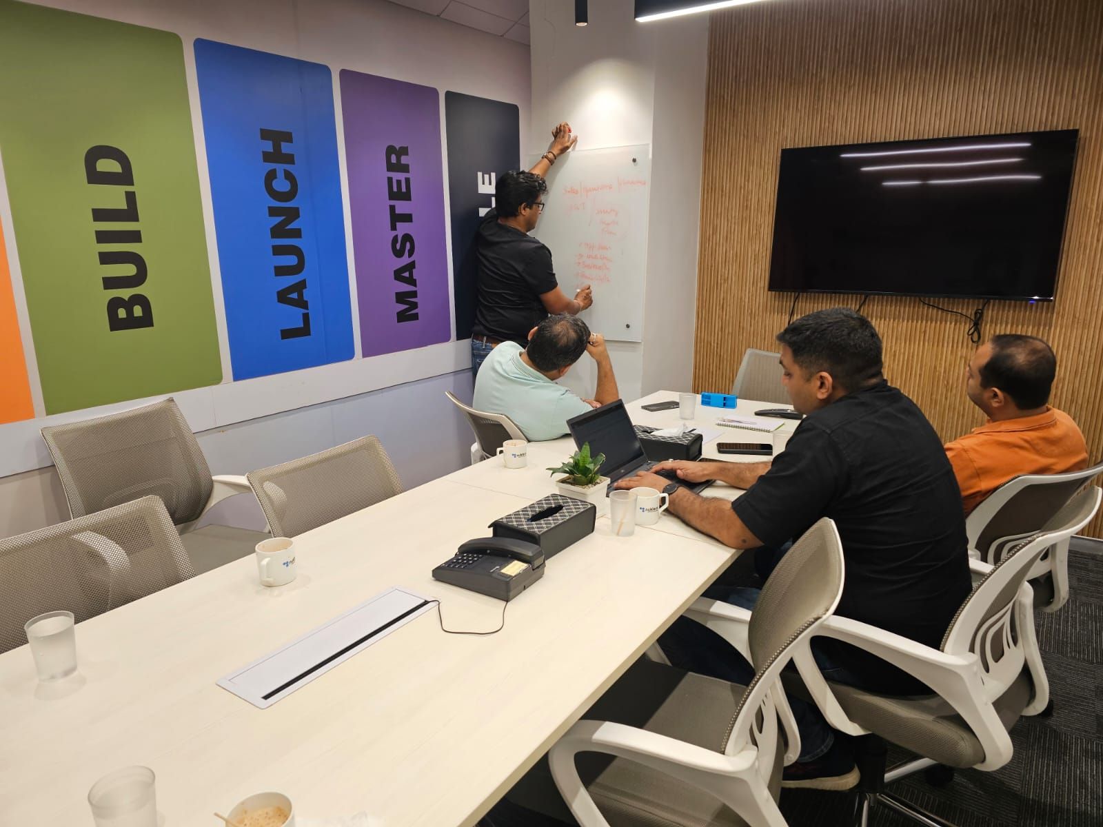 Whiteboard strategy session